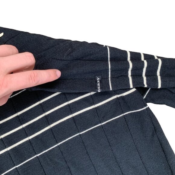 VINTAGE Burberry Golf Sweater XL Black - Picture 3 of 6